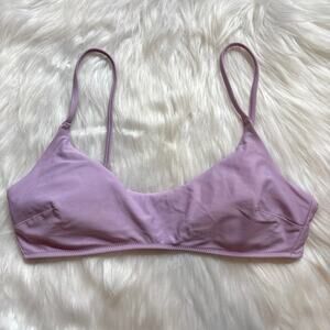 Aerie lavender padded scoop bikini swim top medium